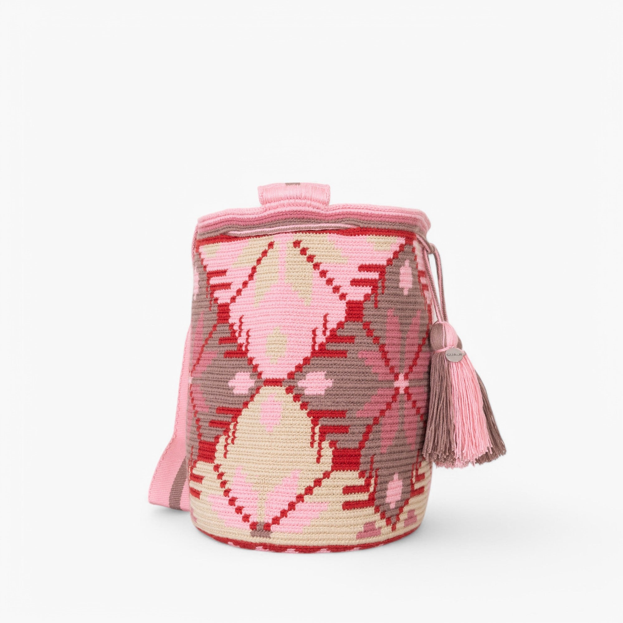 Geometric crossbody bag L | Sunny pink