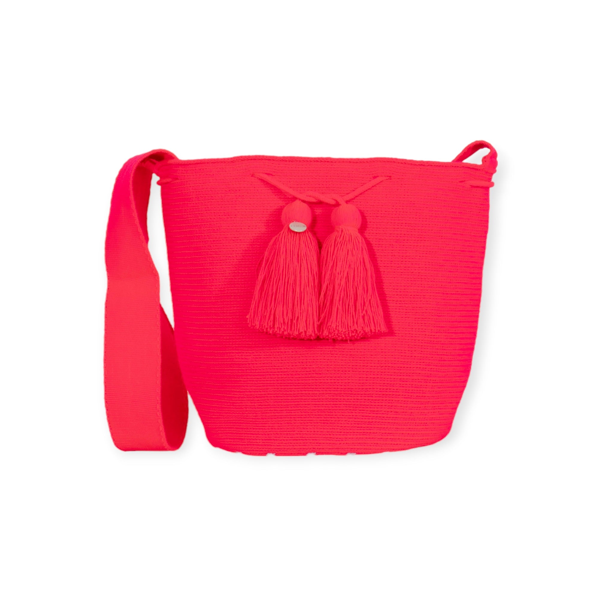 Bolso bandolera liso L | Sandía